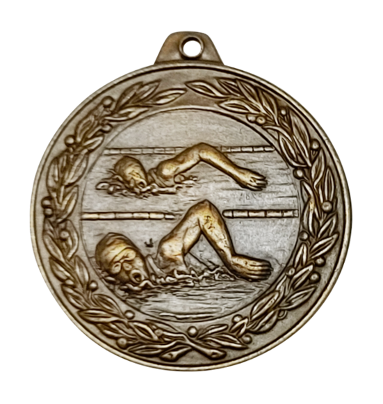 D3 pływanie medal brąz 50mm