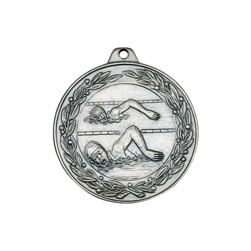 D3 pływanie medal srebro 50mm