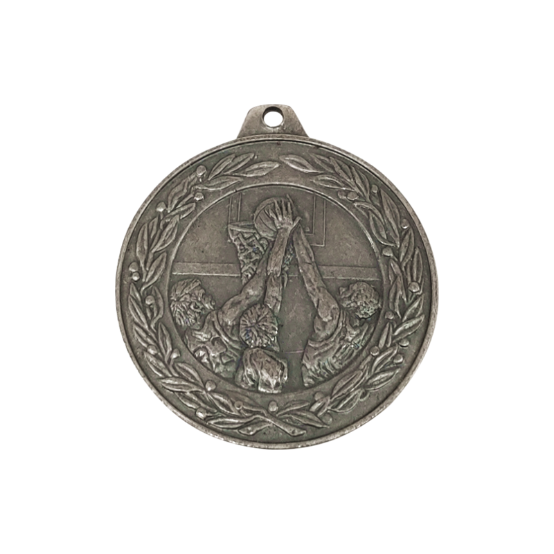 D6/S medal srebro 50mm - koszykówka