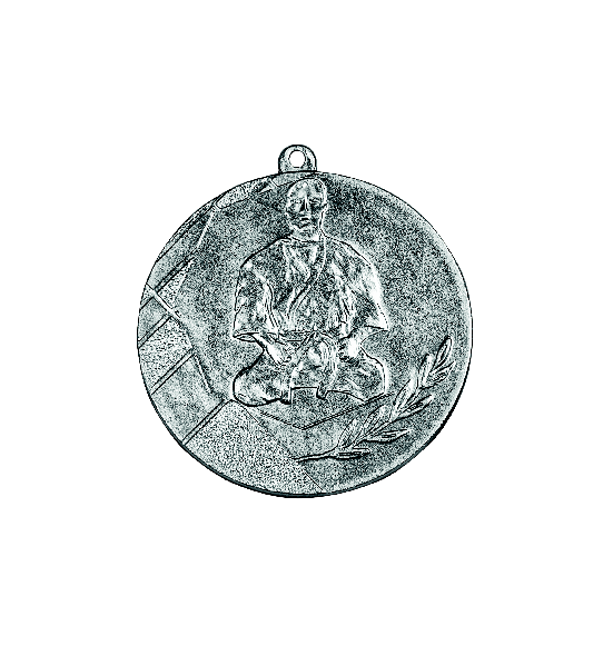 K13 medal 50mm judo srebro