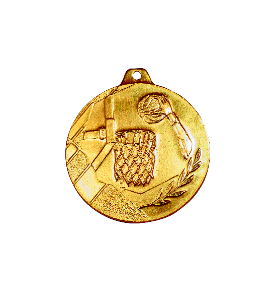 K7 medal złoto 50mm - koszykówka