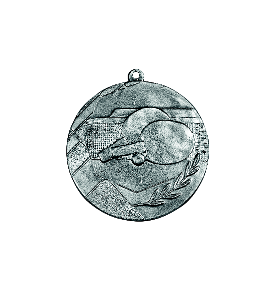 K9 Tenis stołowy medal srebro 50mm