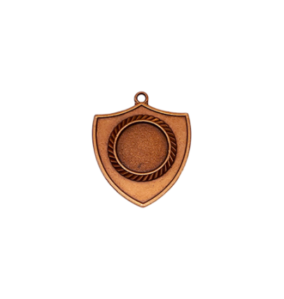 Z194 medal tarcza 55x50mm brąz-rame