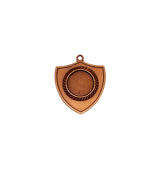 Z194 medal tarcza 55x50mm brąz-rame