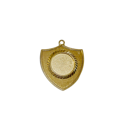 Z194 medal tarcza 55x50mm złoto