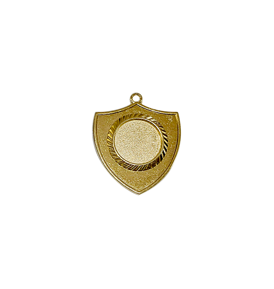 Z194 medal tarcza 55x50mm złoto