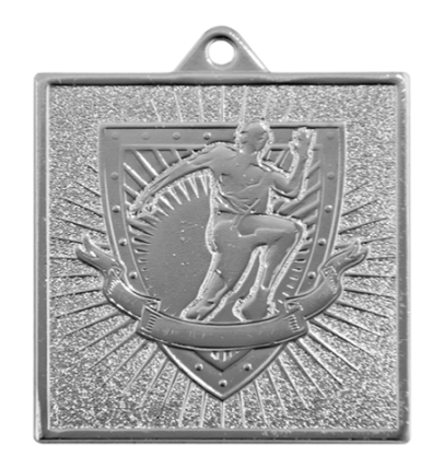 Q10/55/S - 55x55mm medal srebro bieg