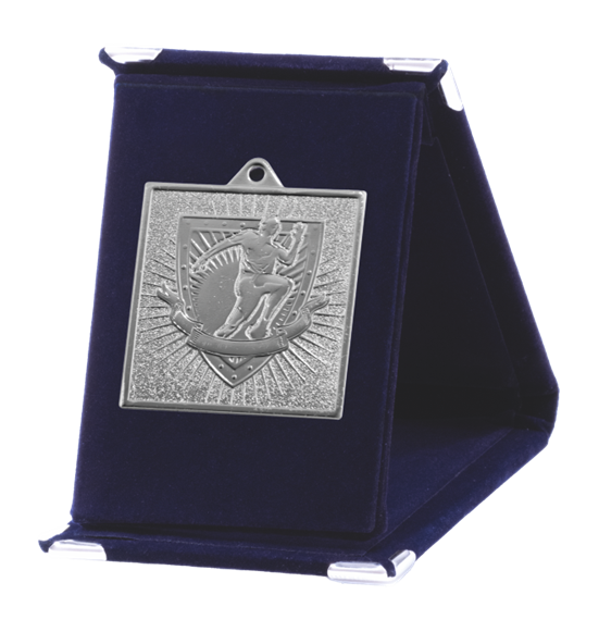 Q10/55/S - 55x55mm medal srebro bieg