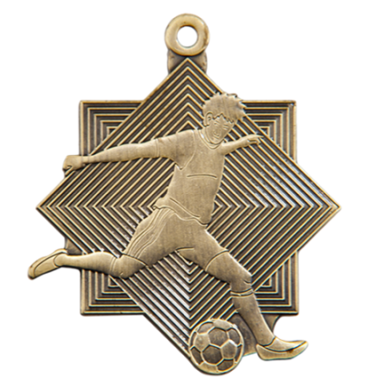 Q8/B - 58x59mm medal brąz piłka nożna