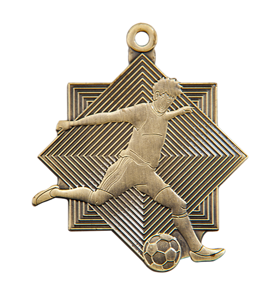 Q8/B - 58x59mm medal brąz piłka nożna