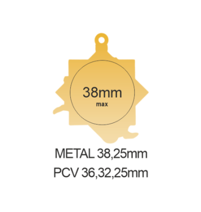 Q8/B - 58x59mm medal brąz piłka nożna