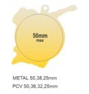 Q9/B - 61x73mm medal brąz piłka siatkowa