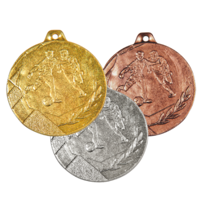 K4 Medal Piłka Nożna 5cm srebro