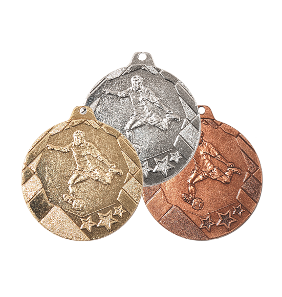 OT6/S medal srebro 50mm - piłka nożna