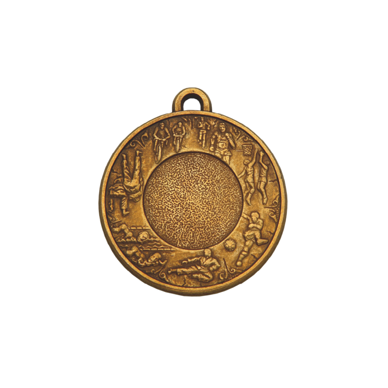 Z192/50mm medal brąz - tył medalu ramka - 38x23mm