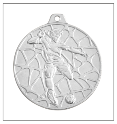 E11 Piłka Nożna medal srebro 50mm