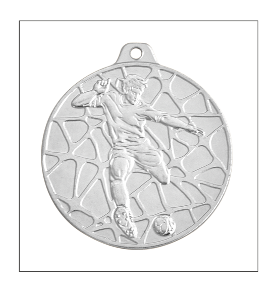 E11 Piłka Nożna medal srebro 50mm