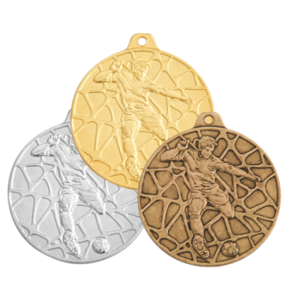 E11 Piłka Nożna medal srebro 50mm