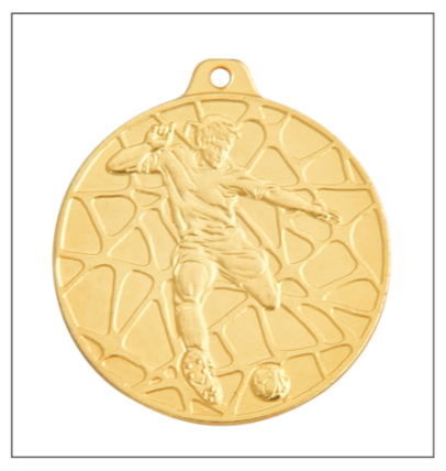 E11 Piłka Nożna medal złoto 50mm