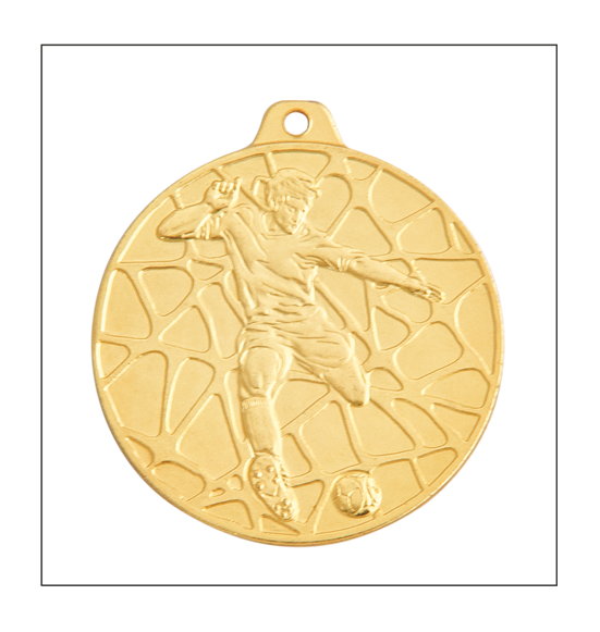 E11 Piłka Nożna medal złoto 50mm
