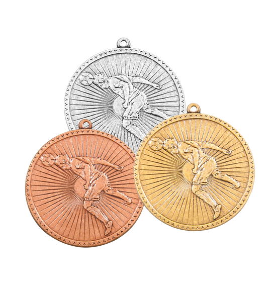 E13 brąz medal piłka nożna 50mm