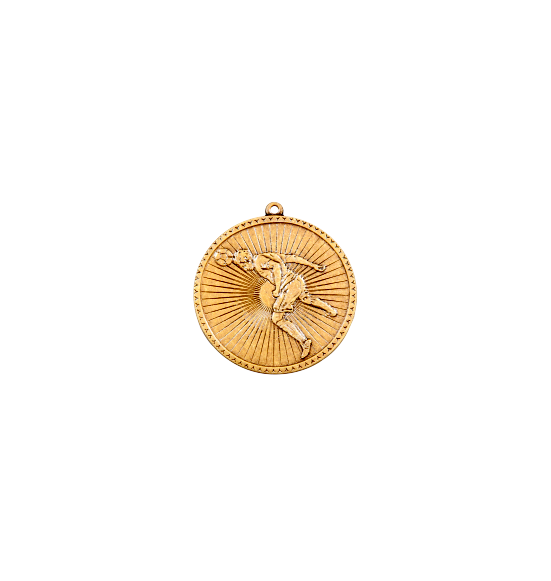 E13 złoto medal piłka nożna 50mm