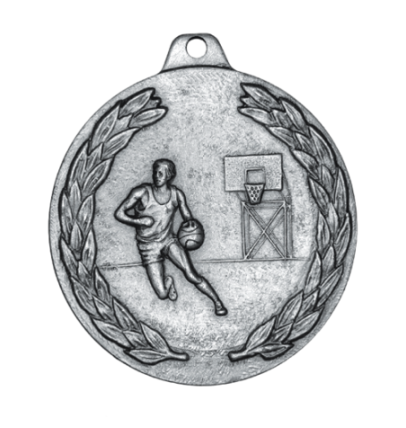G6 medal Koszykówka srebro 50mm