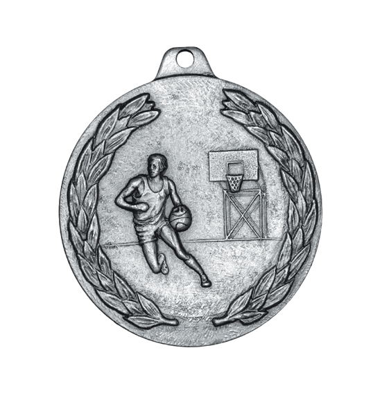 G6 medal Koszykówka srebro 50mm