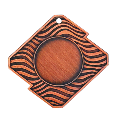 Q19//B medal brąz na emblemat 25mm seria Rombo