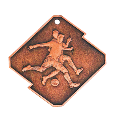 Q12/B medal brąz piłka nożna seria Rombo
