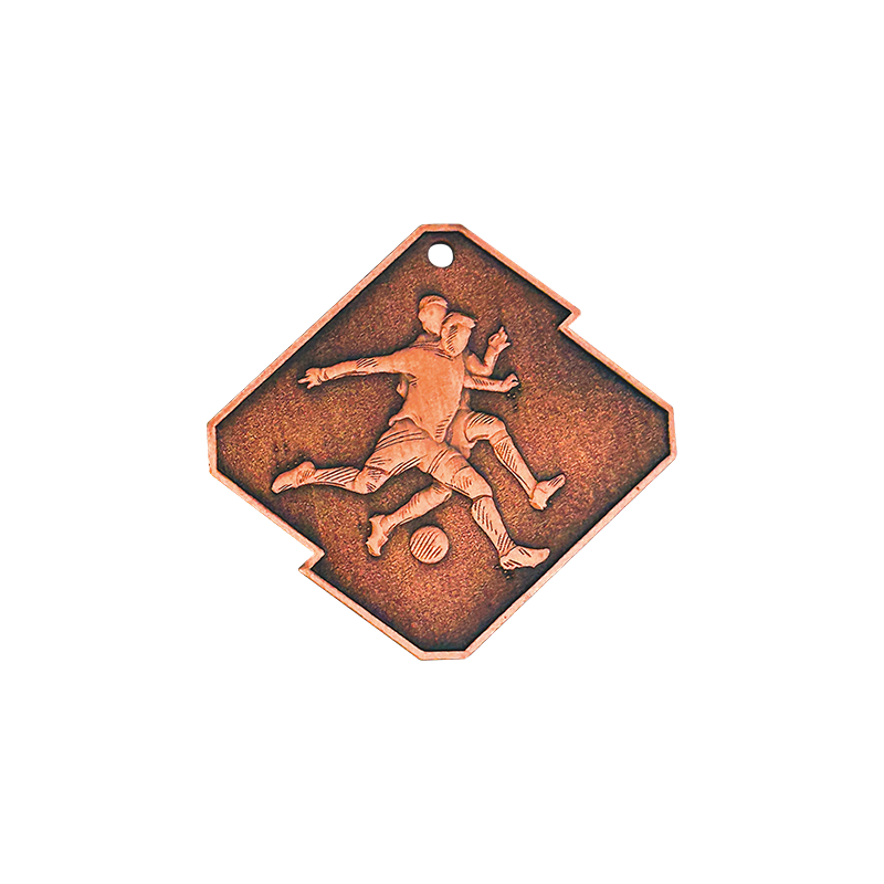 Q12/B medal brąz piłka nożna seria Rombo