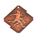 Q12/B medal brąz piłka nożna seria Rombo