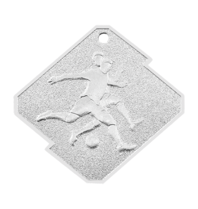 Q12/S medal srebro piłka nożna seria Rombo