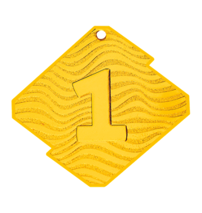 Q21/Z medal złoto NUMER 1 seria Rombo