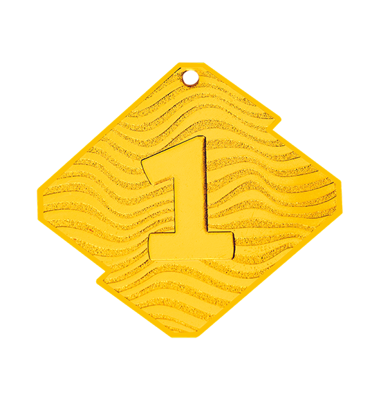 Q21/Z medal złoto NUMER 1 seria Rombo