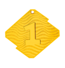 Q21/Z medal złoto NUMER 1 seria Rombo
