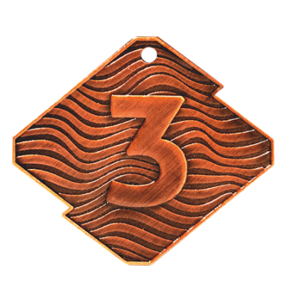 Q23/B medal brąz NUMER 3 seria Rombo