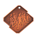 Q14/B medal brąz bieg seria Rombo