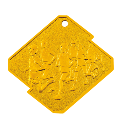 Q14/Z medal złoto bieg seria Rombo