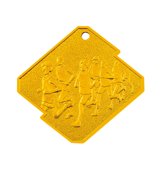 Q14/Z medal złoto bieg seria Rombo