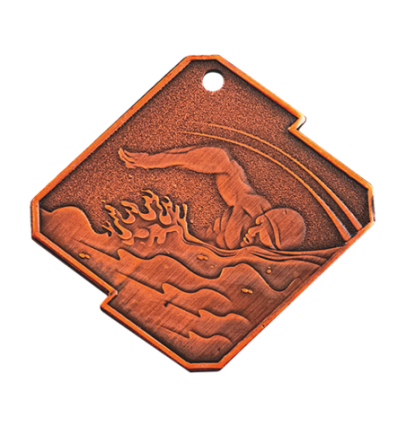 Q17/B medal brąz pływanie seria Rombo