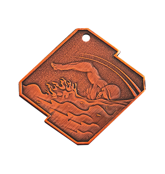 Q17/B medal brąz pływanie seria Rombo