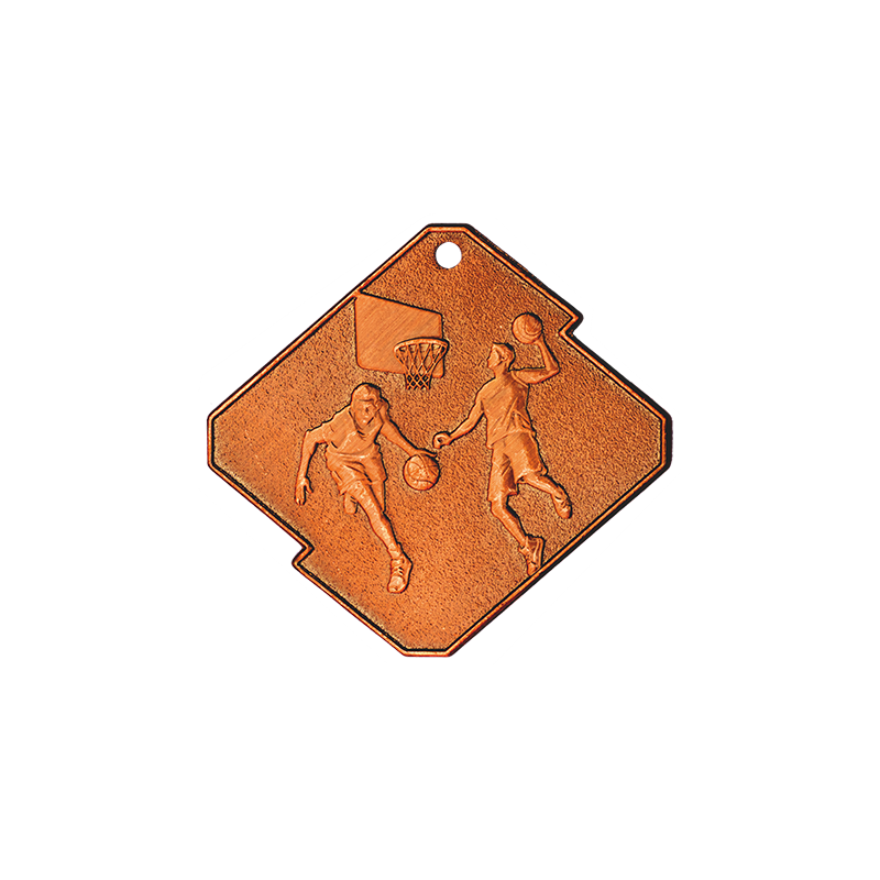 Q18/B medal brąz koszykówka seria Rombo