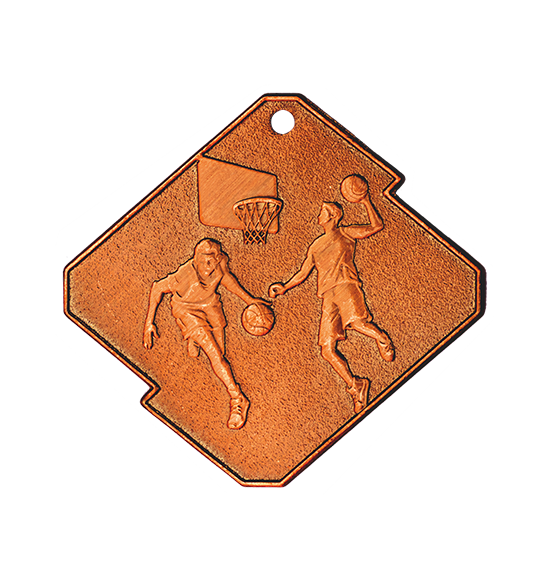 Q18/B medal brąz koszykówka seria Rombo