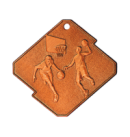 Q18/B medal brąz koszykówka seria Rombo