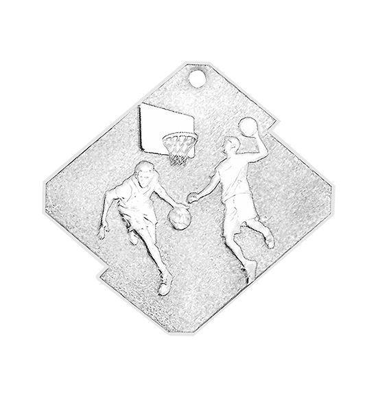 Q18/S medal srebro koszykówka seria Rombo