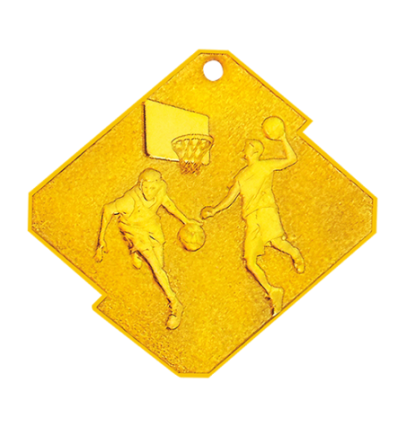 Q18/Z medal złoto koszykówka seria Rombo