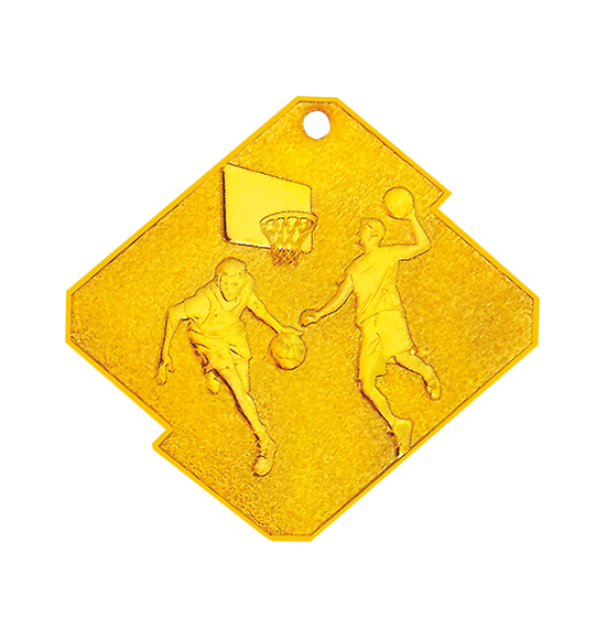 Q18/Z medal złoto koszykówka seria Rombo