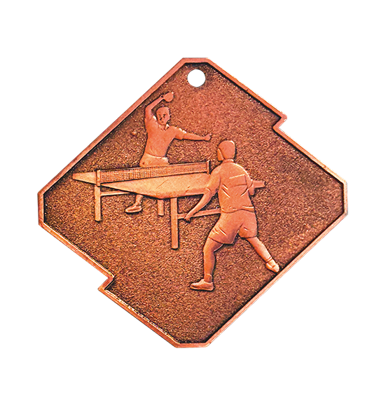 Q15/B medal brąz tenis stołowy seria Rombo