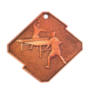 Q15/B medal brąz tenis stołowy seria Rombo